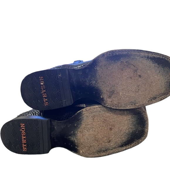 Stetson Men’s Black Alligator Cowboy Boots - Picture 15 of 15